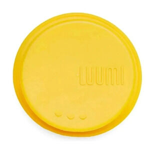 Luumi Unplastic Sipper Lid - Reusable 100% Platinum Silicone Sipper Lid (Yellow)
